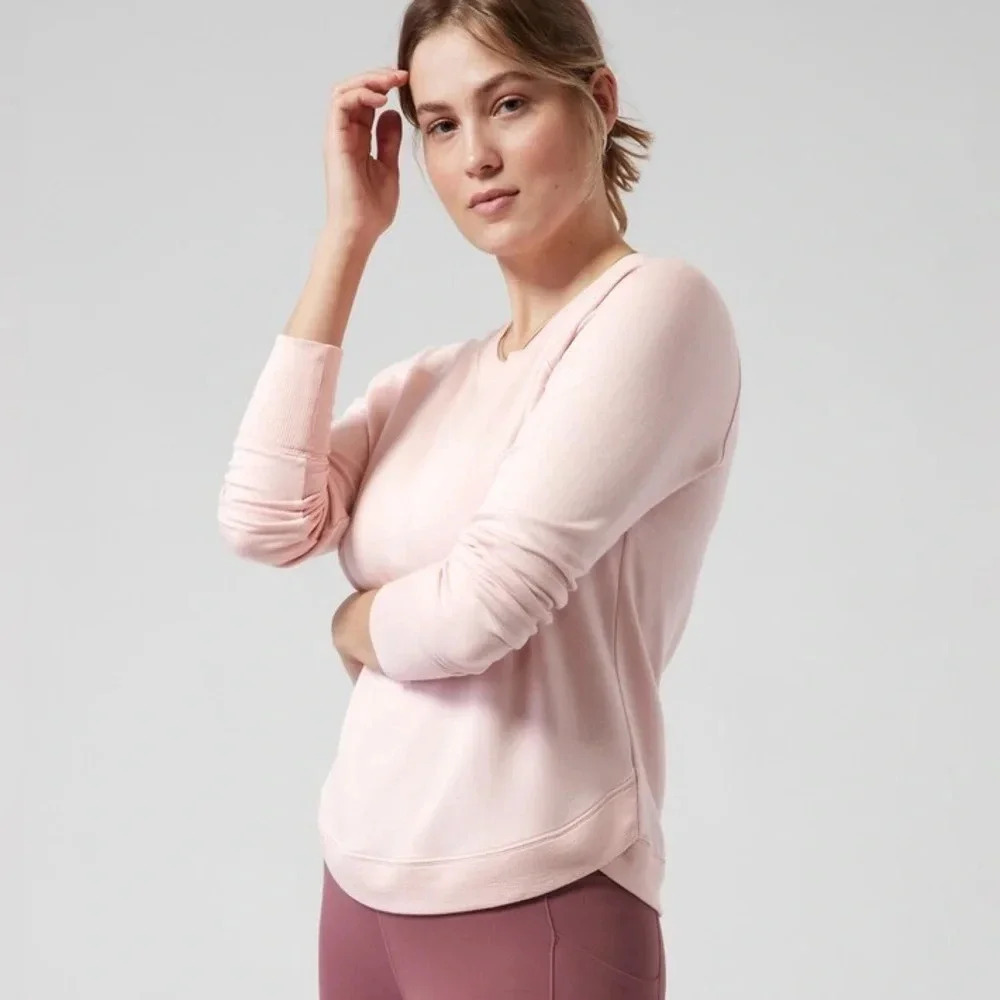 ATHLETA | Mindset Sweatshirt in Ballerina Pink Size M